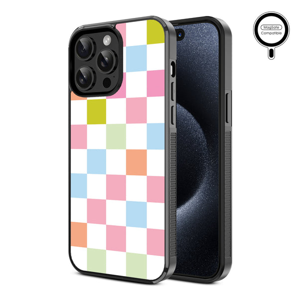 MyBat Design Lab Series MagSafe Case for Apple iPhone 15 Pro Max - Pastel Check - MIP15PMCSLESMSM480-2.jpg