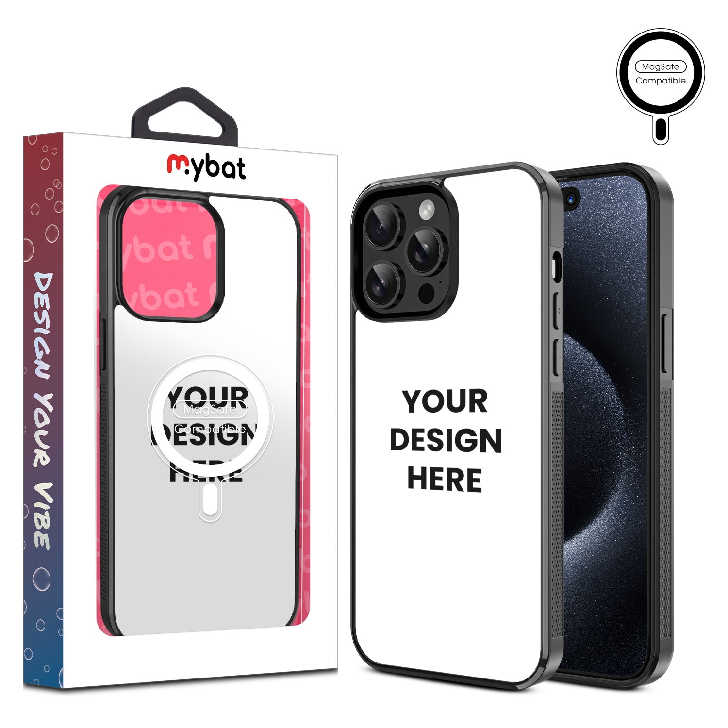 MyBat Design Lab Series MagSafe Case for iPhone 15 Pro Max (6.7) - Custom Prints Only (No Blanks)