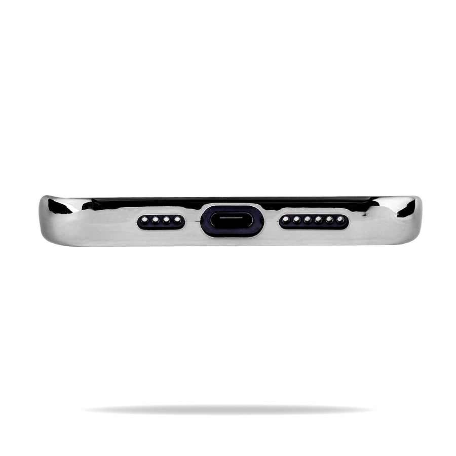 MyBat Skullcap Protector Cover for Apple iPhone 15 Pro Max - Silver Plating - MIP15PMCSSLCS203-6.jpg