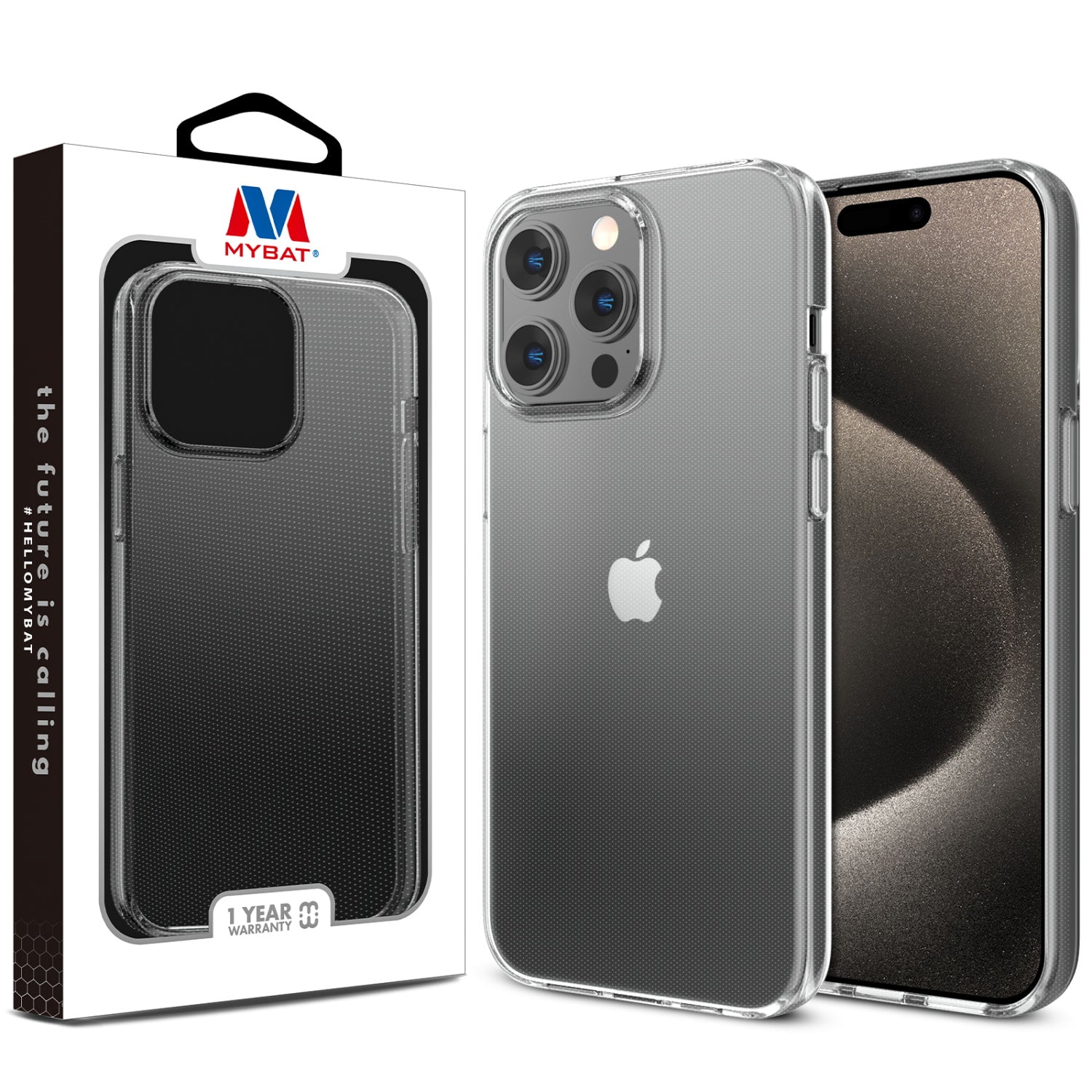 MyBat Candy Series Case for Apple iPhone 15 Pro Max - Glossy Clear - MIP15PMCSTPUS901-1.jpg