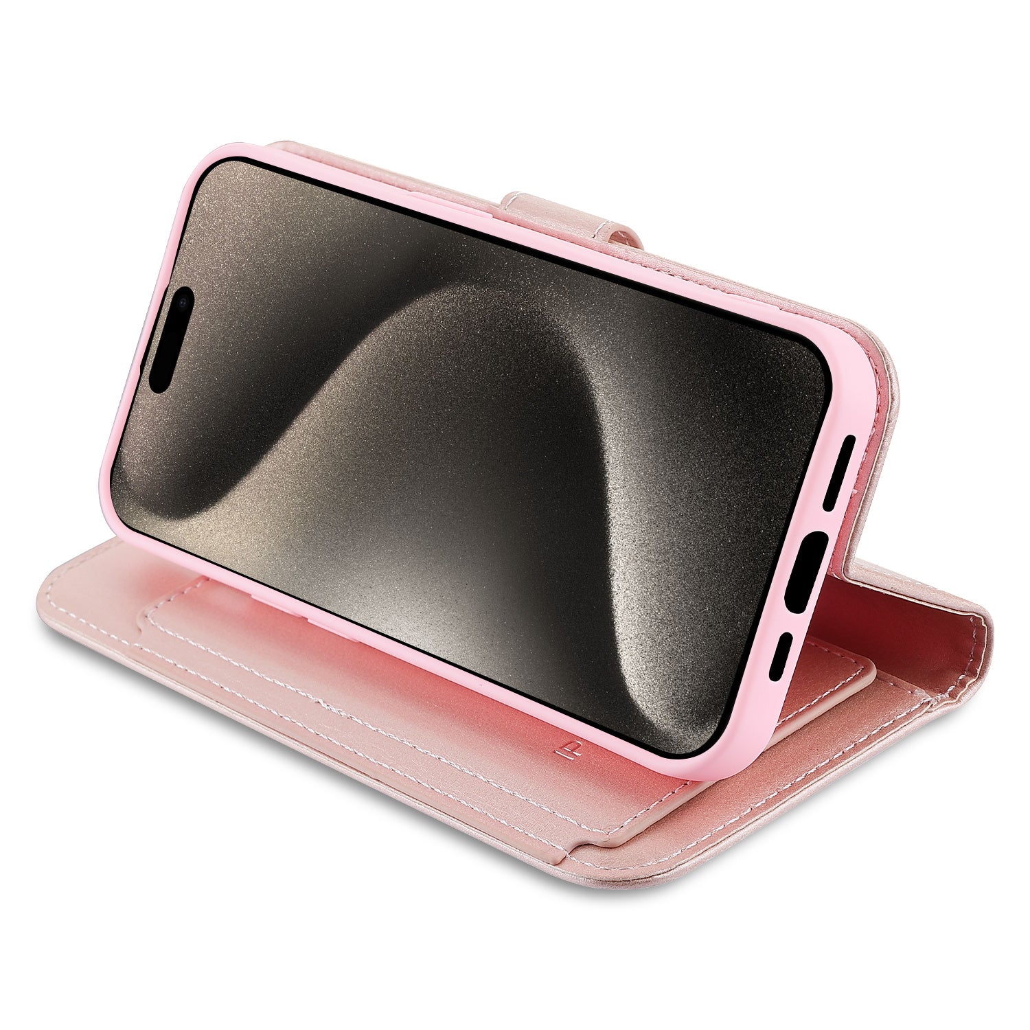 MyBat MyJacket Wallet Xtra Series for Apple iPhone 15 Pro Max - Rose Gold - MIP15PMPCMJG035-4.jpg