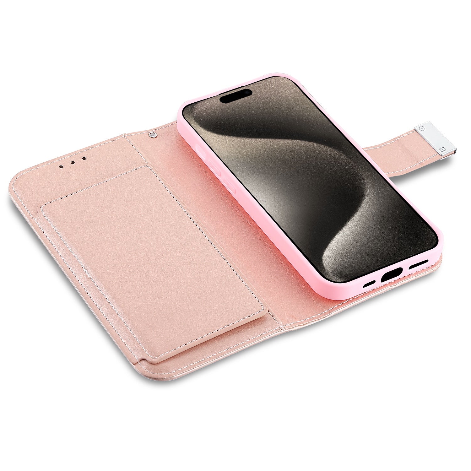 MyBat MyJacket Wallet Xtra Series for Apple iPhone 15 Pro Max - Rose Gold - MIP15PMPCMJG035-5.jpg