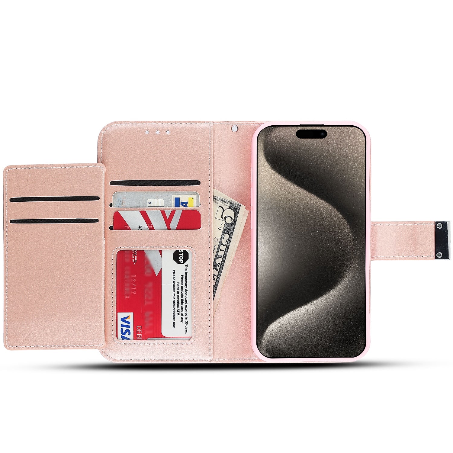 MyBat MyJacket Wallet Xtra Series for Apple iPhone 15 Pro - Rose Gold - MIP15PPCMJG035-3.jpg