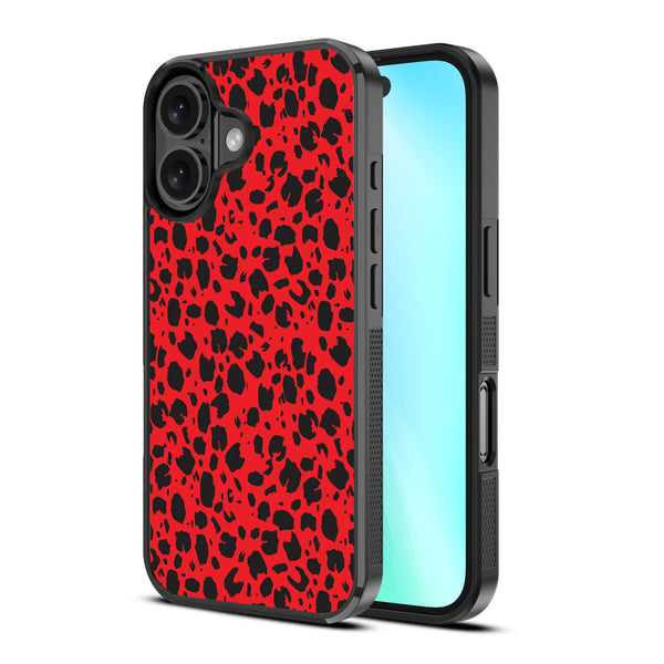 MyBat Design Lab Series Case for Apple iPhone 16 - Red Leopard Print - MIP16CSLESM008-2.jpg