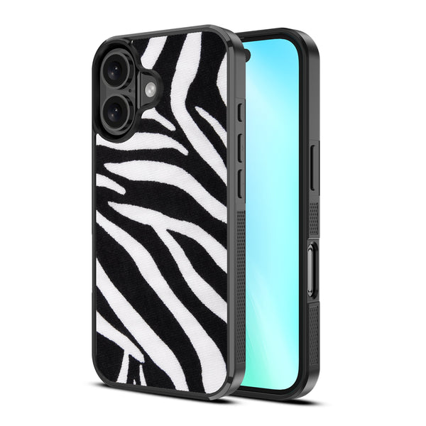 MyBat Design Lab Series Case for Apple iPhone 16 - Zebra Print - MIP16CSLESM009-2.jpg