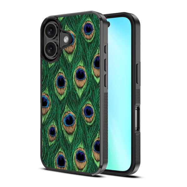 MyBat Design Lab Series Case for Apple iPhone 16 - Peacock Feathers - MIP16CSLESM018-2.jpg