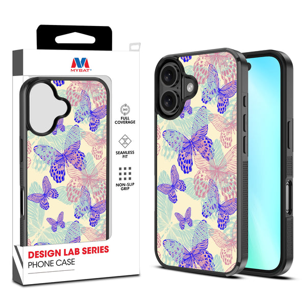 MyBat Design Lab Series Case for Apple iPhone 16 - Butterflies - MIP16CSLESM019-1.jpg