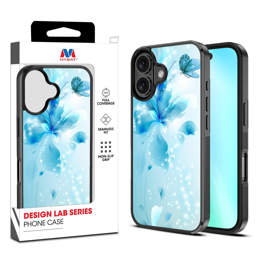 MyBat Design Lab Series Case for Apple iPhone 16 - Butterfly & Flowers