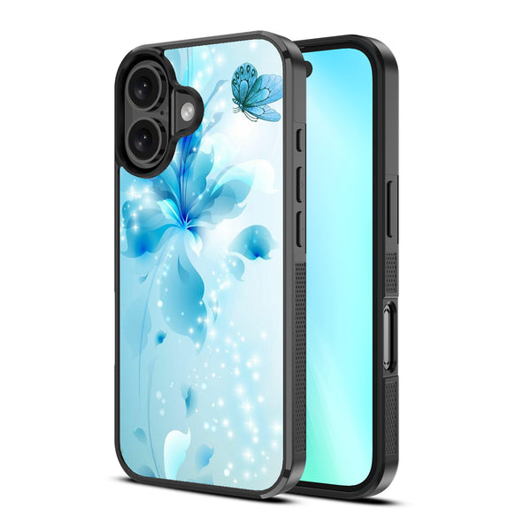 MyBat Design Lab Series Case for Apple iPhone 16 - Butterfly & Flowers - MIP16CSLESM020-2.jpg
