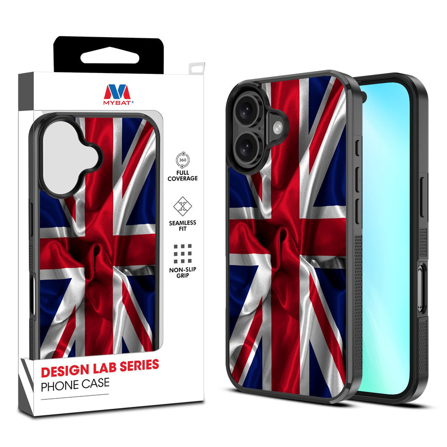MyBat Design Lab Series Case for Apple iPhone 16 - British Flag