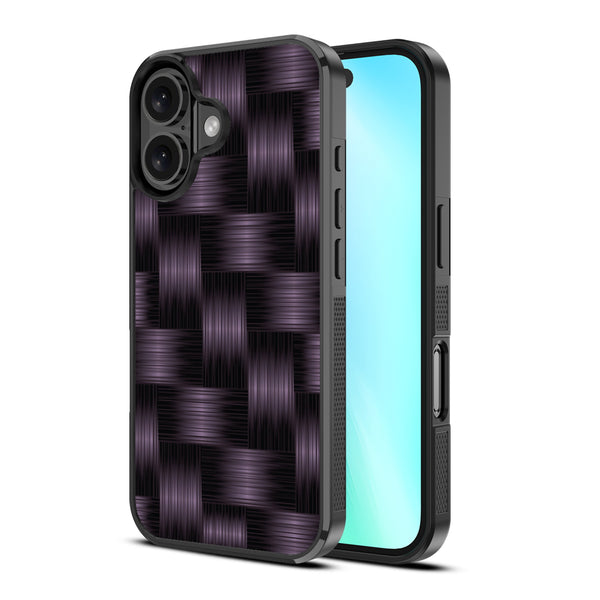MyBat Design Lab Series Case for Apple iPhone 16 - Woven Carbon Fiber - MIP16CSLESM085-2.jpg