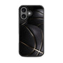 MyBat Design Lab Series Case for Apple iPhone 16 - Black Basketballs