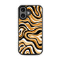 MyBat Design Lab Series Case for Apple iPhone 16 - Groovy Golden Swirls