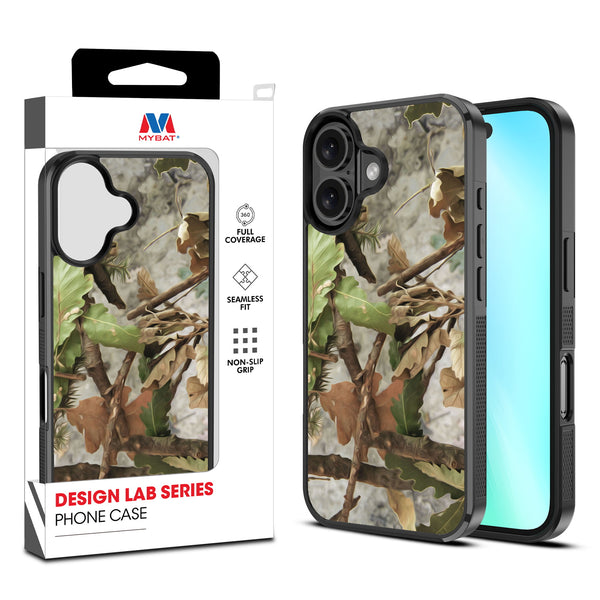 MyBat Design Lab Series Case for Apple iPhone 16 - Forest Camouflage - MIP16CSLESM117-1.jpg