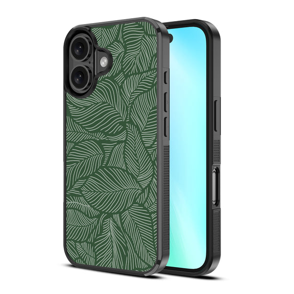 MyBat Design Lab Series Case for Apple iPhone 16 - Leaves - MIP16CSLESM125-2.jpg
