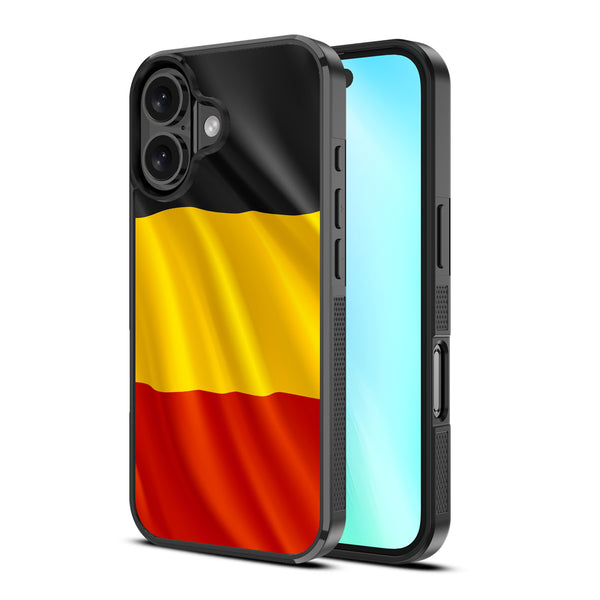 MyBat Design Lab Series Case for Apple iPhone 16 - Belgium Flag - MIP16CSLESM142-2.jpg