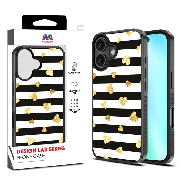 MyBat Design Lab Series Case for Apple iPhone 16 - Heart of Gold - MIP16CSLESM166-1.jpg