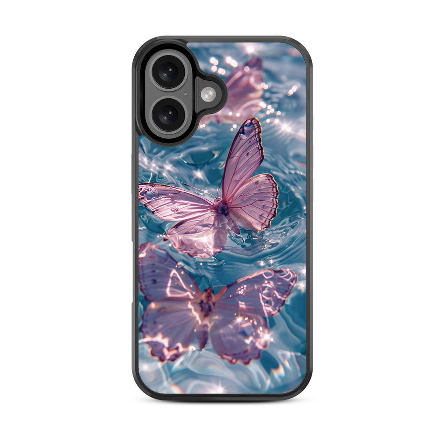 MyBat Design Lab Series Case for Apple iPhone 16 - Floating Butterflies - MIP16CSLESM180-3.jpg