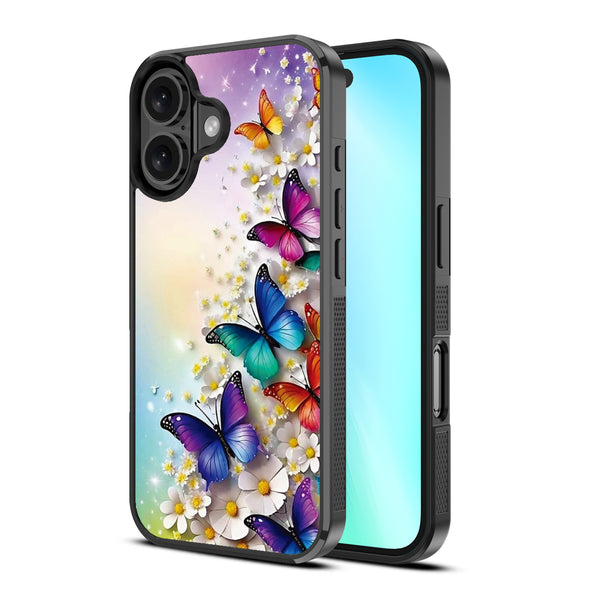 MyBat Design Lab Series Case for Apple iPhone 16 - Rainbow Butterflies - MIP16CSLESM187-2.jpg