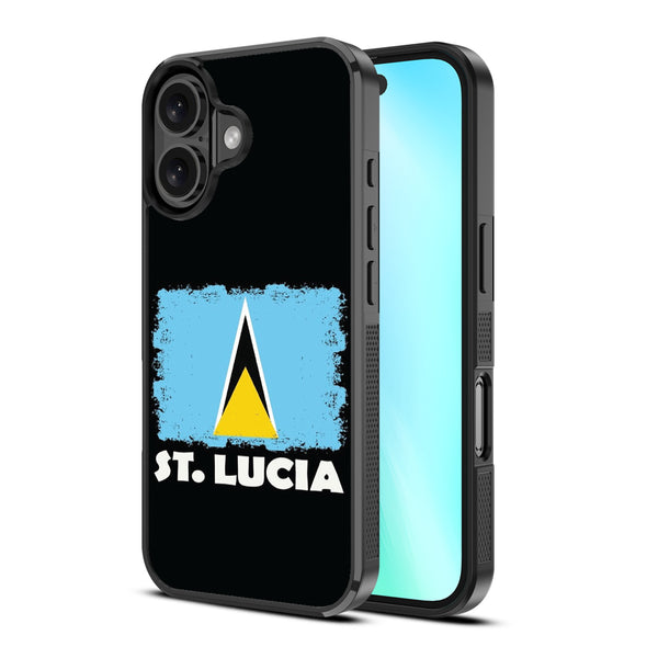 MyBat Design Lab Series Case for Apple iPhone 16 - St. Lucia Flag - MIP16CSLESM262-2.jpg