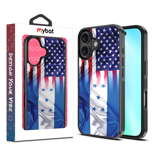 MyBat Design Lab Series Case for Apple iPhone 16 - Honduras-USA Flag - MIP16CSLESM263-1.jpg