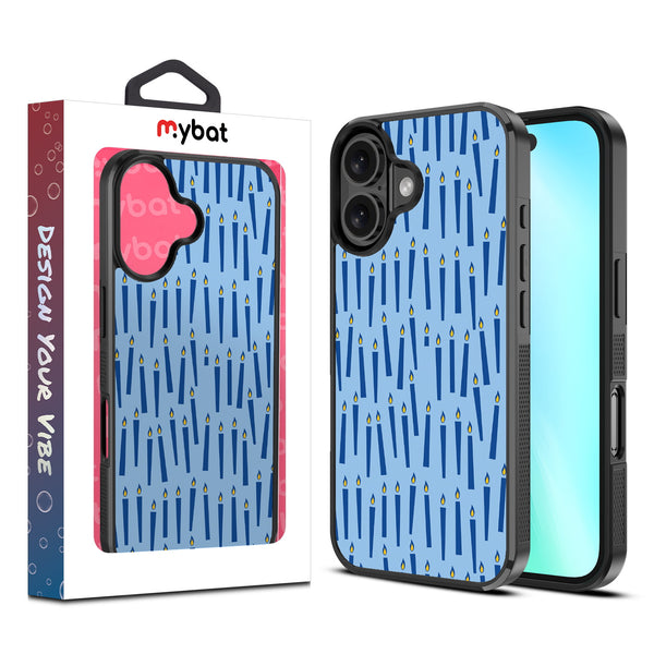 MyBat Design Lab Series Case for Apple iPhone 16 - Menorah Candle - MIP16CSLESM281-1.jpg