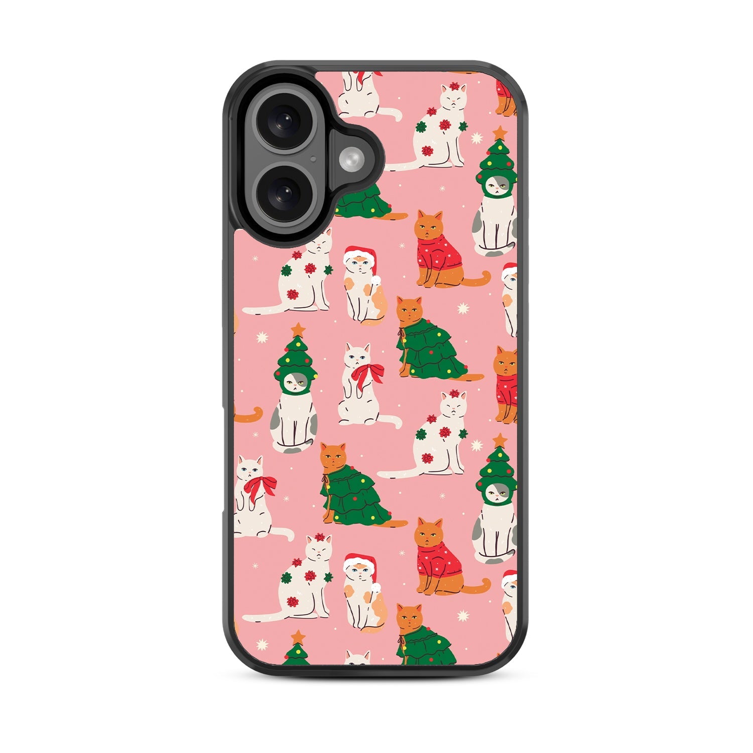 MyBat Design Lab Series Case for Apple iPhone 16 - Meowy Christmas