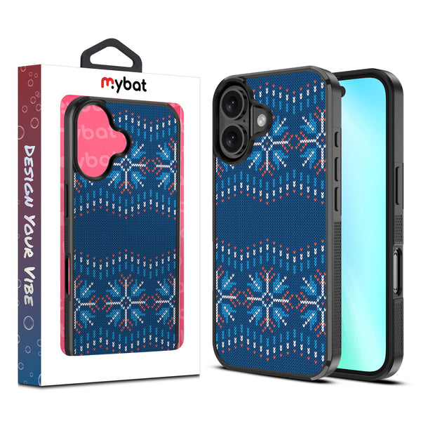 MyBat Design Lab Series Case for Apple iPhone 16 - Nordic Holiday Knit - MIP16CSLESM302-1.jpg