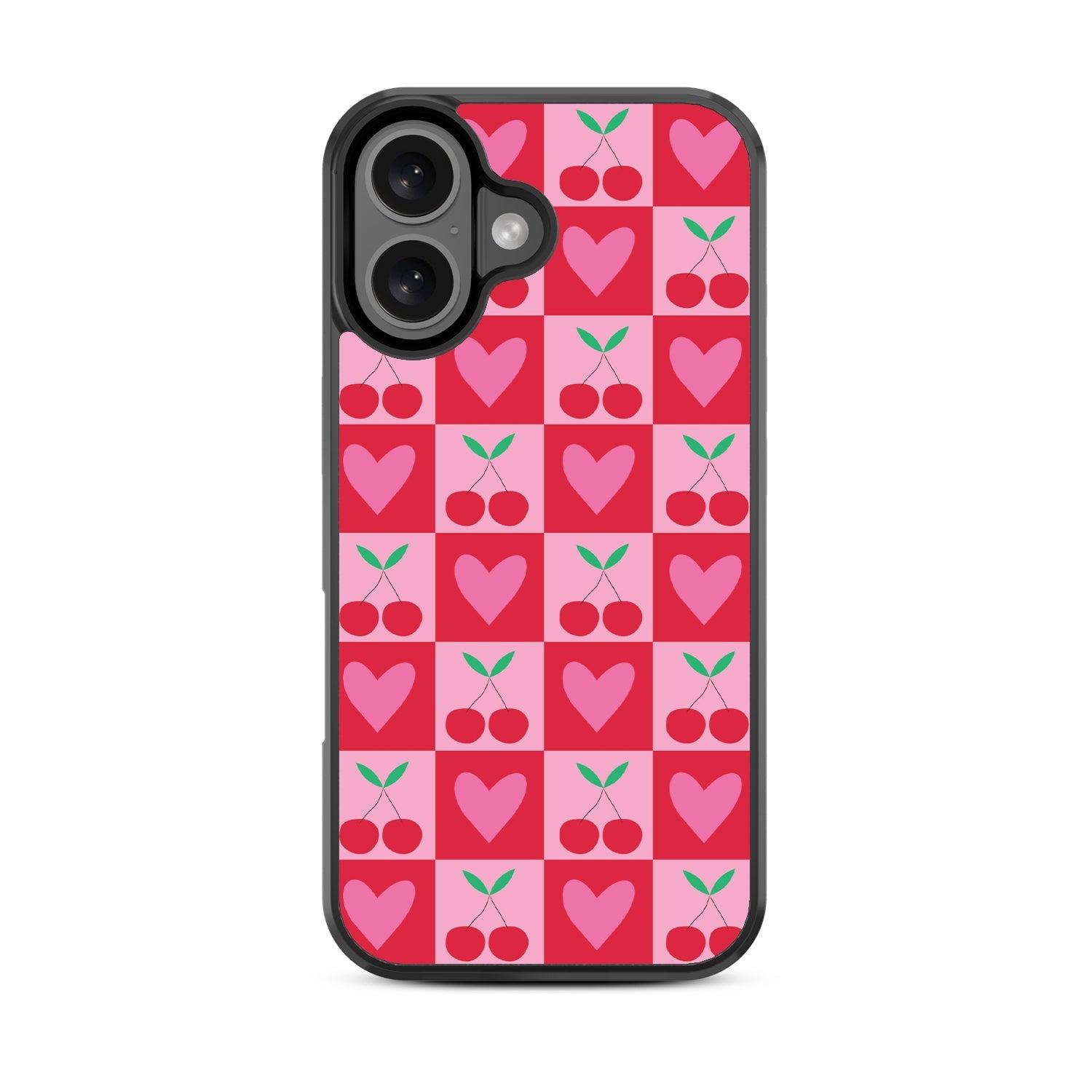 MyBat Design Lab Series Case for Apple iPhone 16 - Cherry Hearts
