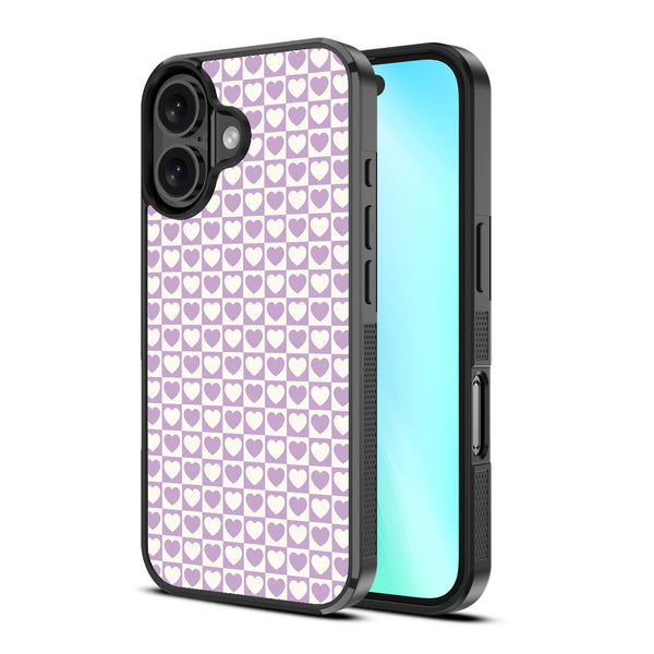 MyBat Design Lab Series Case for Apple iPhone 16 - Heart Grid - MIP16CSLESM339-2.jpg