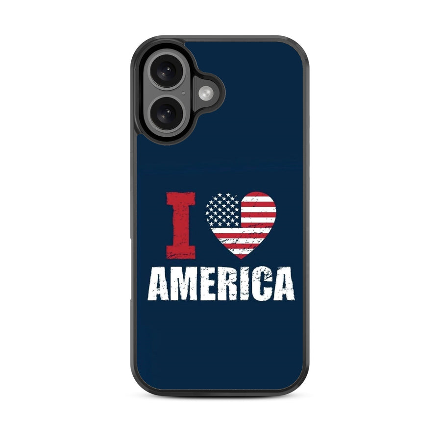 MyBat Design Lab Series Case for Apple iPhone 16 - I Love America