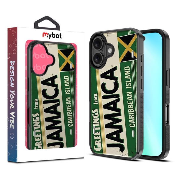 MyBat Design Lab Series Case for Apple iPhone 16 - Jamaica License Plate - MIP16CSLESM366-1.jpg