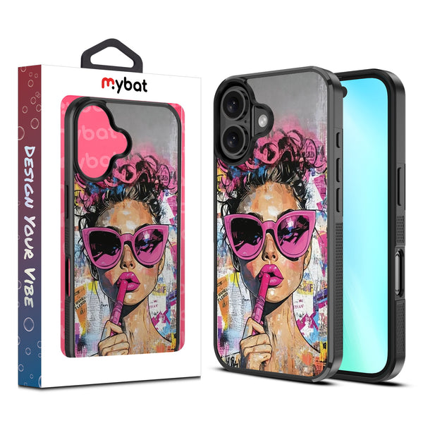 MyBat Design Lab Series Case for Apple iPhone 16 - Graffiti Girl - MIP16CSLESM383-1.jpg