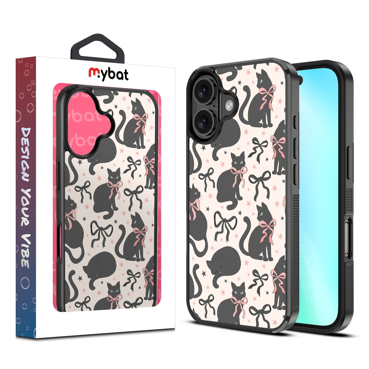 MyBat Design Lab Series Case for Apple iPhone 16 - Coquette Cat