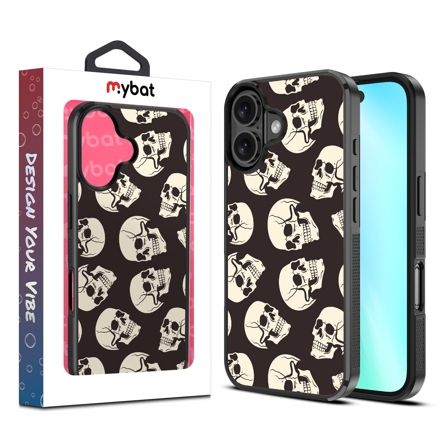 MyBat Design Lab Series Case for Apple iPhone 16 - Bone Heads