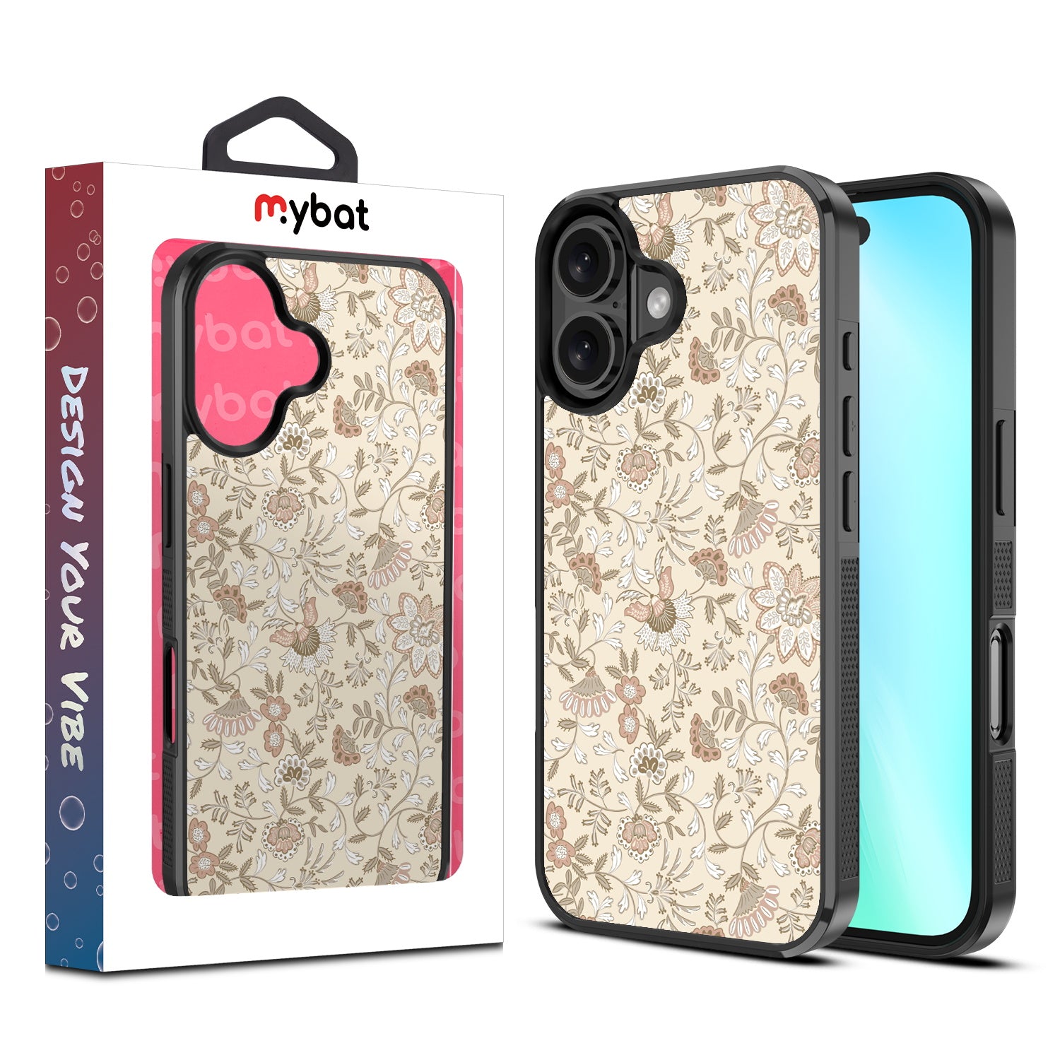 MyBat Design Lab Series Case for Apple iPhone 16 - Jacobean Floral