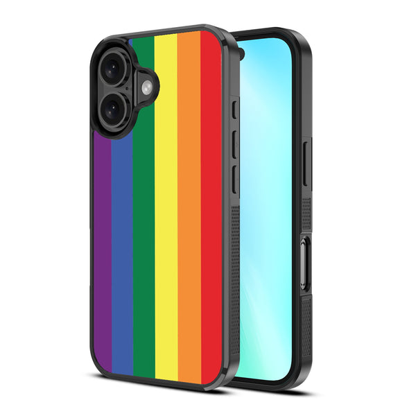 MyBat Design Lab Series Case for Apple iPhone 16 - Rainbow Stripes - MIP16CSLESM459-2.jpg