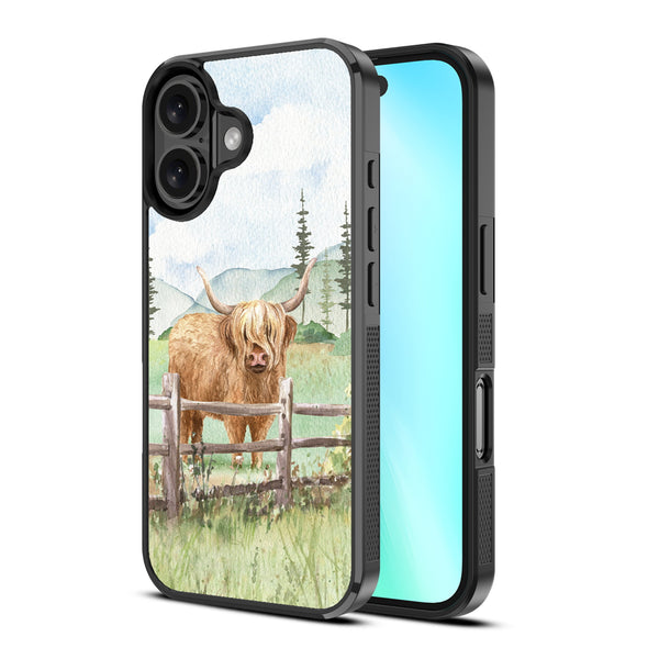MyBat Design Lab Series Case for Apple iPhone 16 - Highland Cow - MIP16CSLESM470-2.jpg