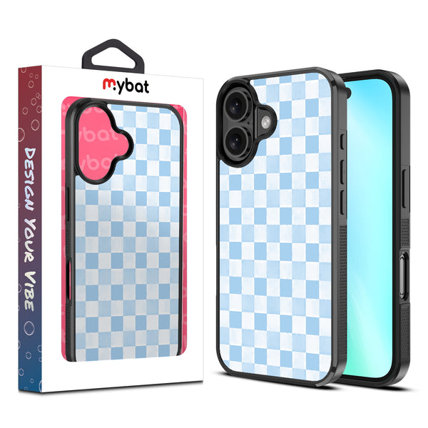 MyBat Design Lab Series Case for Apple iPhone 16 - Sky Blue Check - MIP16CSLESM478-1.jpg