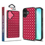 MyBat Design Lab Series Case for Apple iPhone 16 - Raspberry Check