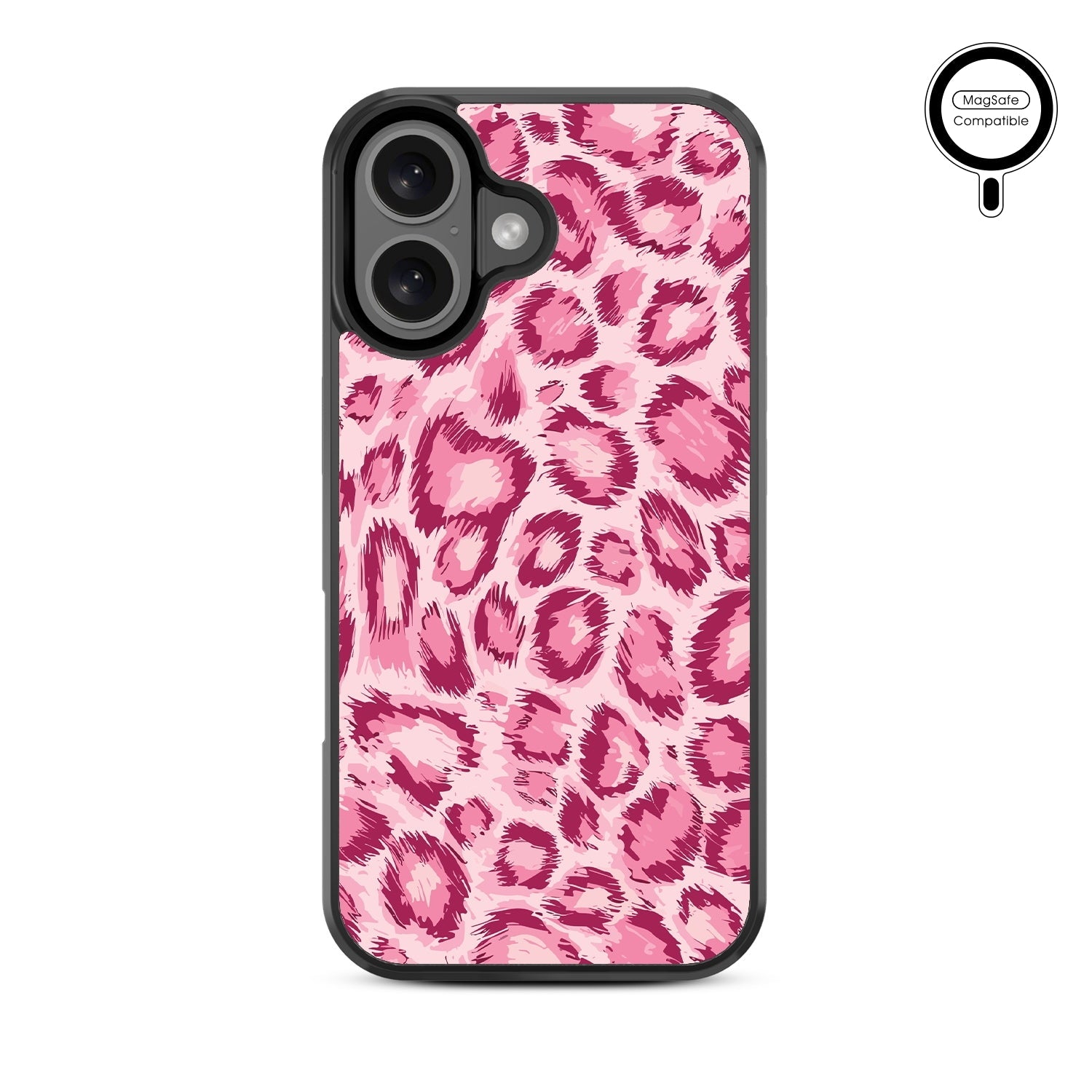 MyBat Design Lab Series MagSafe Case for Apple iPhone 16 - Pink Leopard Print