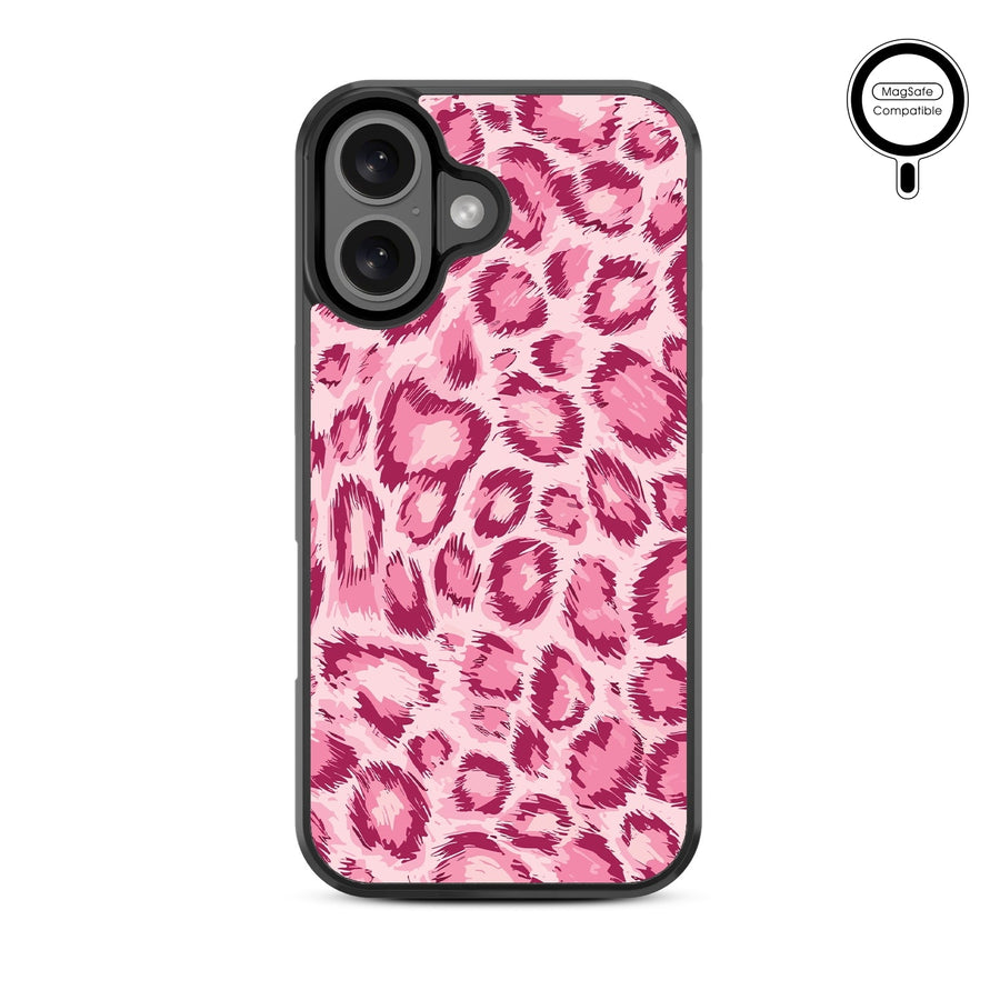 MyBat Design Lab Series MagSafe Case for Apple iPhone 16 - Pink Leopard Print