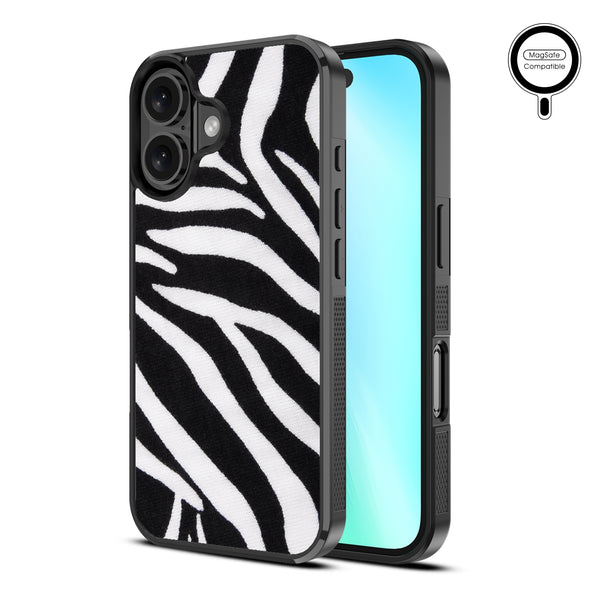 MyBat Design Lab Series MagSafe Case for Apple iPhone 16 - Zebra Print - MIP16CSLESMSM009-2.jpg