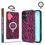 MyBat Design Lab Series MagSafe Case for Apple iPhone 16 - Pink Zebra Print