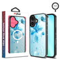 MyBat Design Lab Series MagSafe Case for Apple iPhone 16 - Butterfly & Flowers