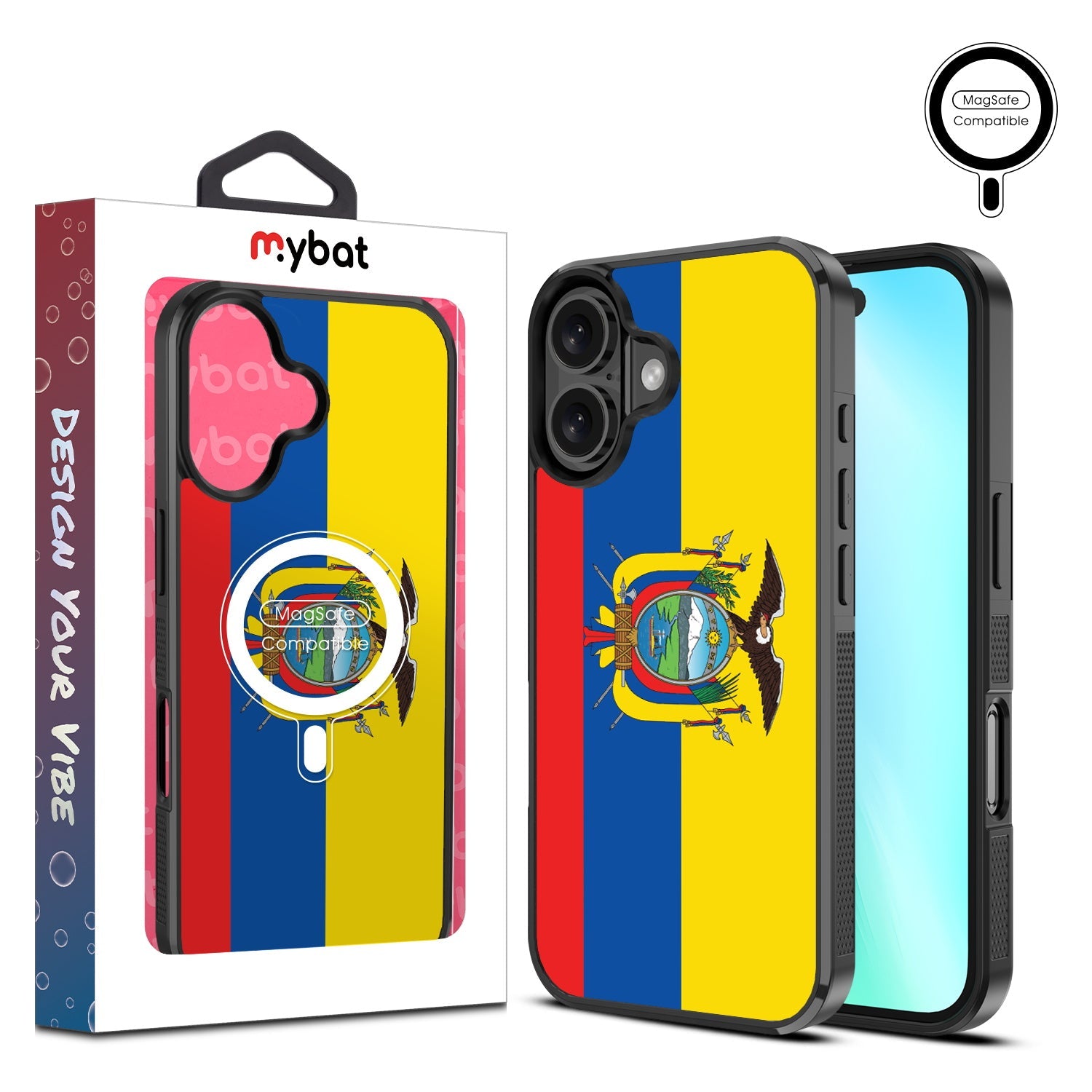 MyBat Design Lab Series MagSafe Case for Apple iPhone 16 - Ecuadorean Flag