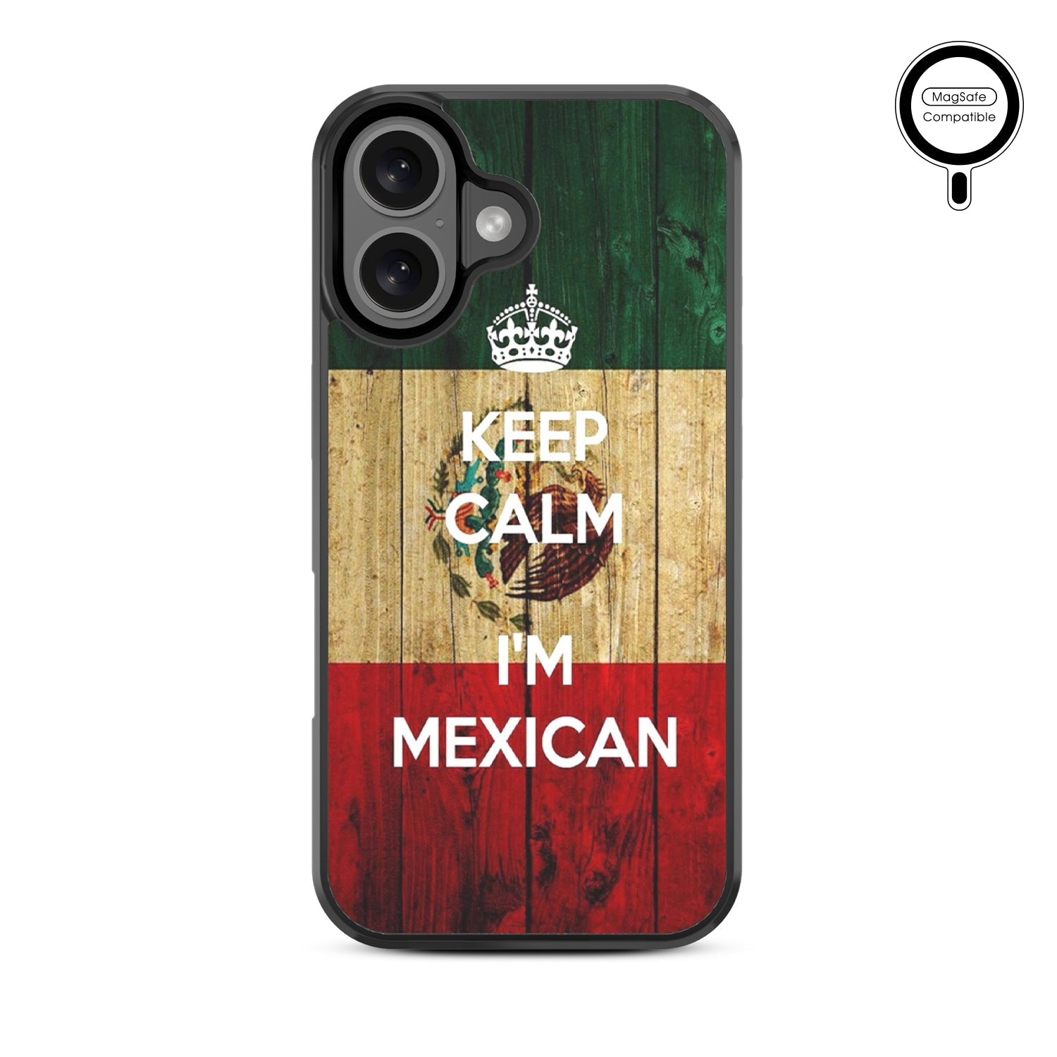 MyBat Design Lab Series MagSafe Case for Apple iPhone 16 - Keep Calm, I'm Mexican