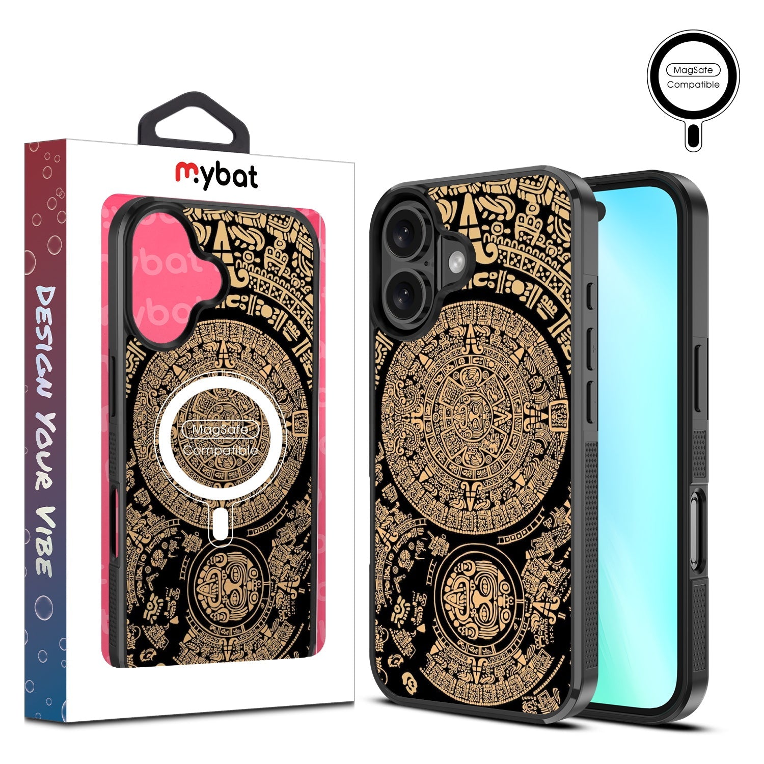 MyBat Design Lab Series MagSafe Case for Apple iPhone 16 - Mayan Calendar