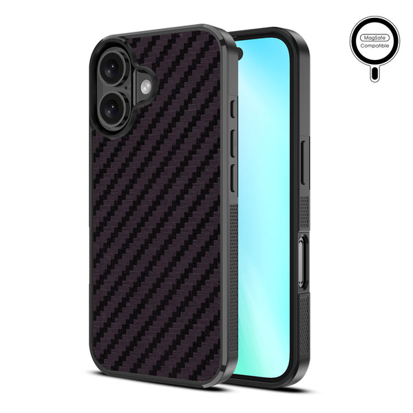 MyBat Design Lab Series MagSafe Case for Apple iPhone 16 - Carbon Fiber - MIP16CSLESMSM083-2.jpg