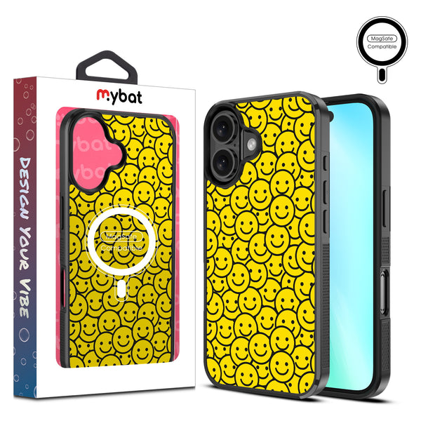 MyBat Design Lab Series MagSafe Case for Apple iPhone 16 - Smiley Faces - MIP16CSLESMSM097-1.jpg